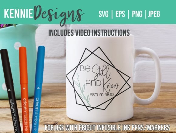Bible Verse Infusible Ink Mug Wrap Graphics for Crafts