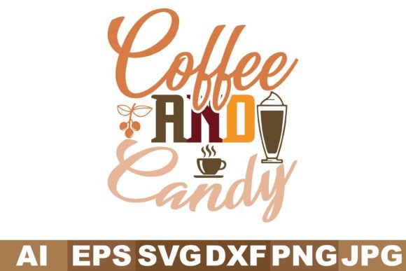 Coffee and Candy SVG Designs for Graphics and Crafts