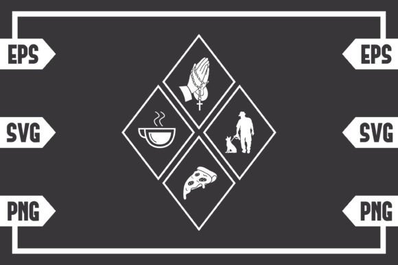 Coffee Jesus Pizza and Guy with Dog Design Review