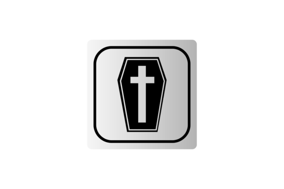Coffin Graphics and Icons for Faith Crafts