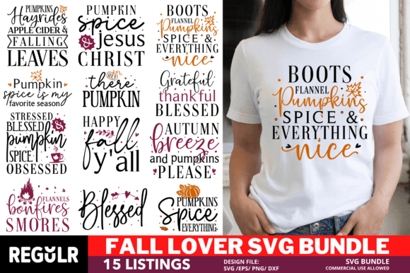 Fall Lovers Svg Bundle: Graphics for Crafts