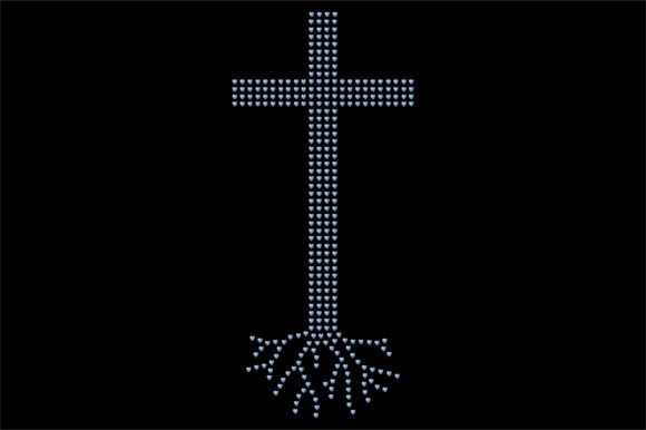 Jesus Diamond Template: Graphics for Faith Crafts